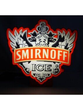 Smirnoff Ice LED Neon Style Light Box – Shield Crest USB Powered Sign